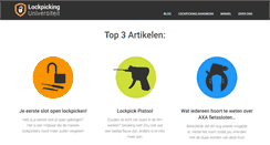 Desktop Screenshot of lockpickinguniversiteit.nl